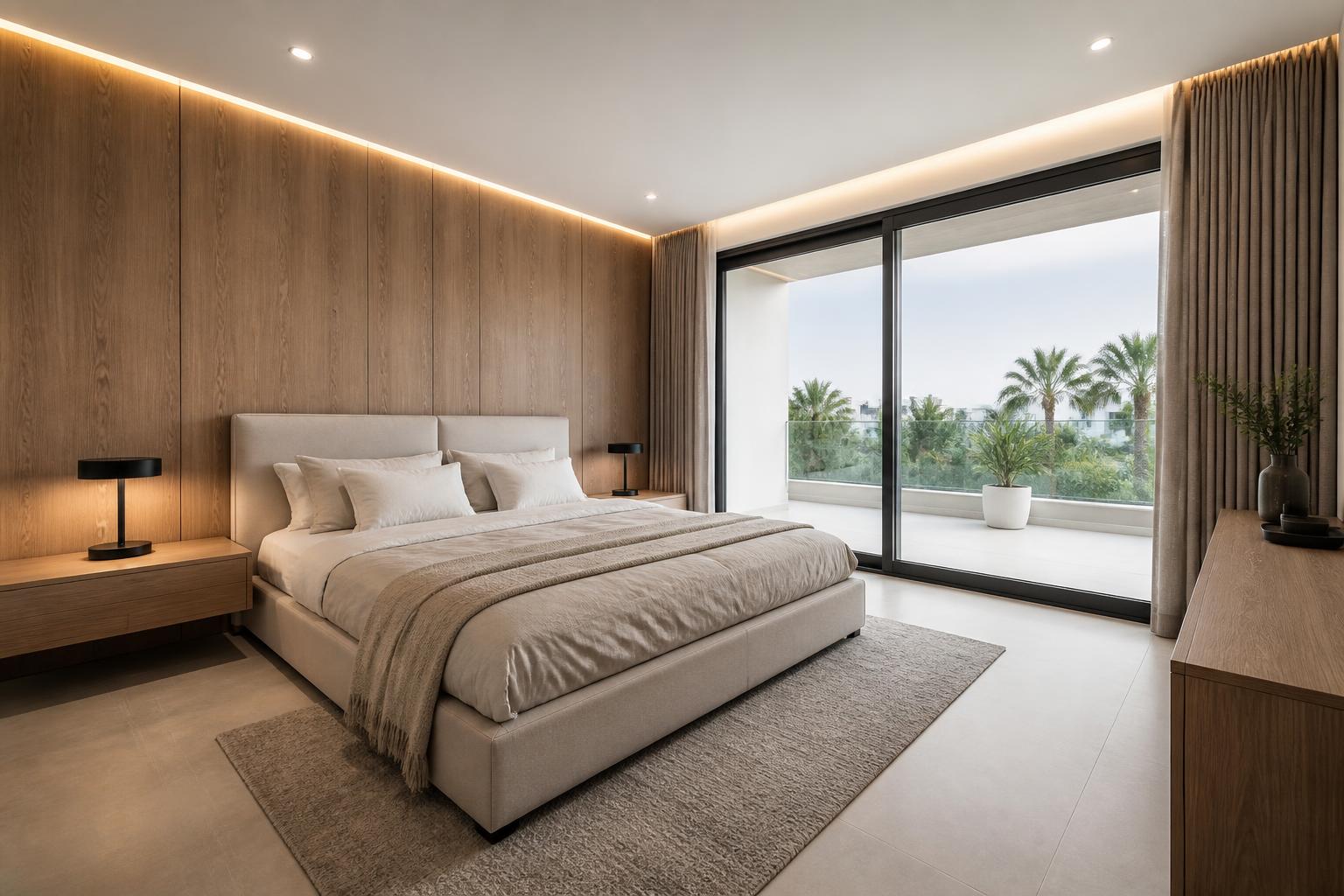 Master suite two in the affordable modern luxury scheme